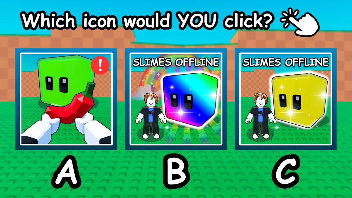 Which would you click? 👀

A, B, or C?