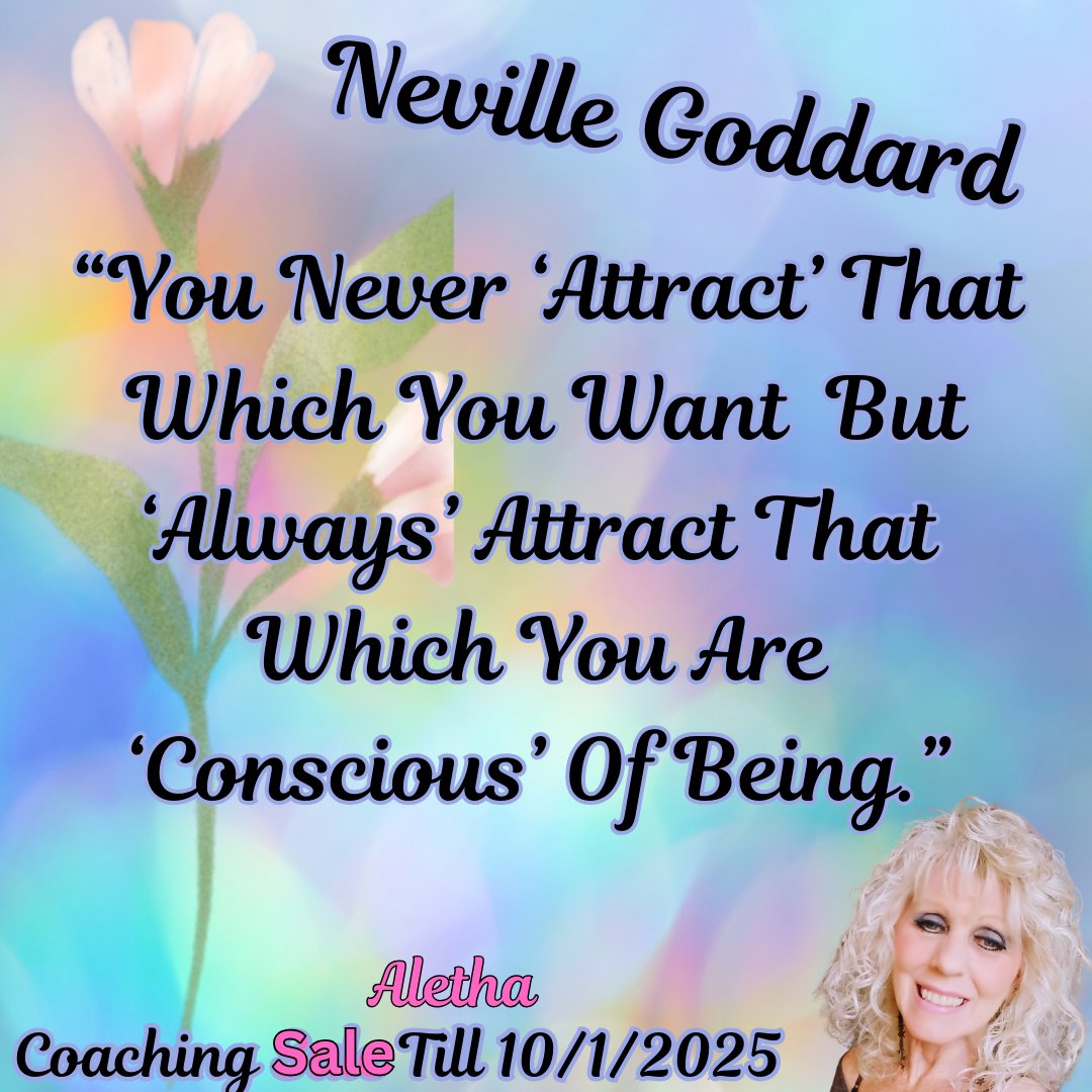 Aletha
link in bio
$150-for 1-hour coaching session
$100-for a 30-minute coaching session
$75- for a 20 minute 'quick fix' coaching session
All courses priced at $65
Being Comes Before Having.
#lawofassumption #manifest #nevillegoddard