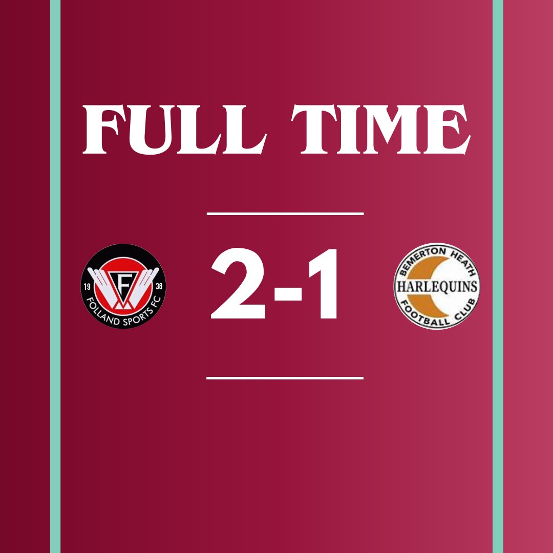 FollandSportsFC's tweet photo. FULL TIME RESULT 

Follands 2-1 Bemerton Heath Harlequins 

⚽️ S. McLean, Smith 

Thank you to L.C Plastering for sponsoring today’s goalscorer Sanchez McClean 🙌🏻 

Into the next round 🎩 

✈️✈️✈️ https://t.co/ICFuXCUEzc