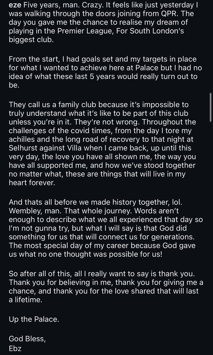 Ebere Eze, I will love you forever. 

What a goodbye message that is. ❤️💙🥹