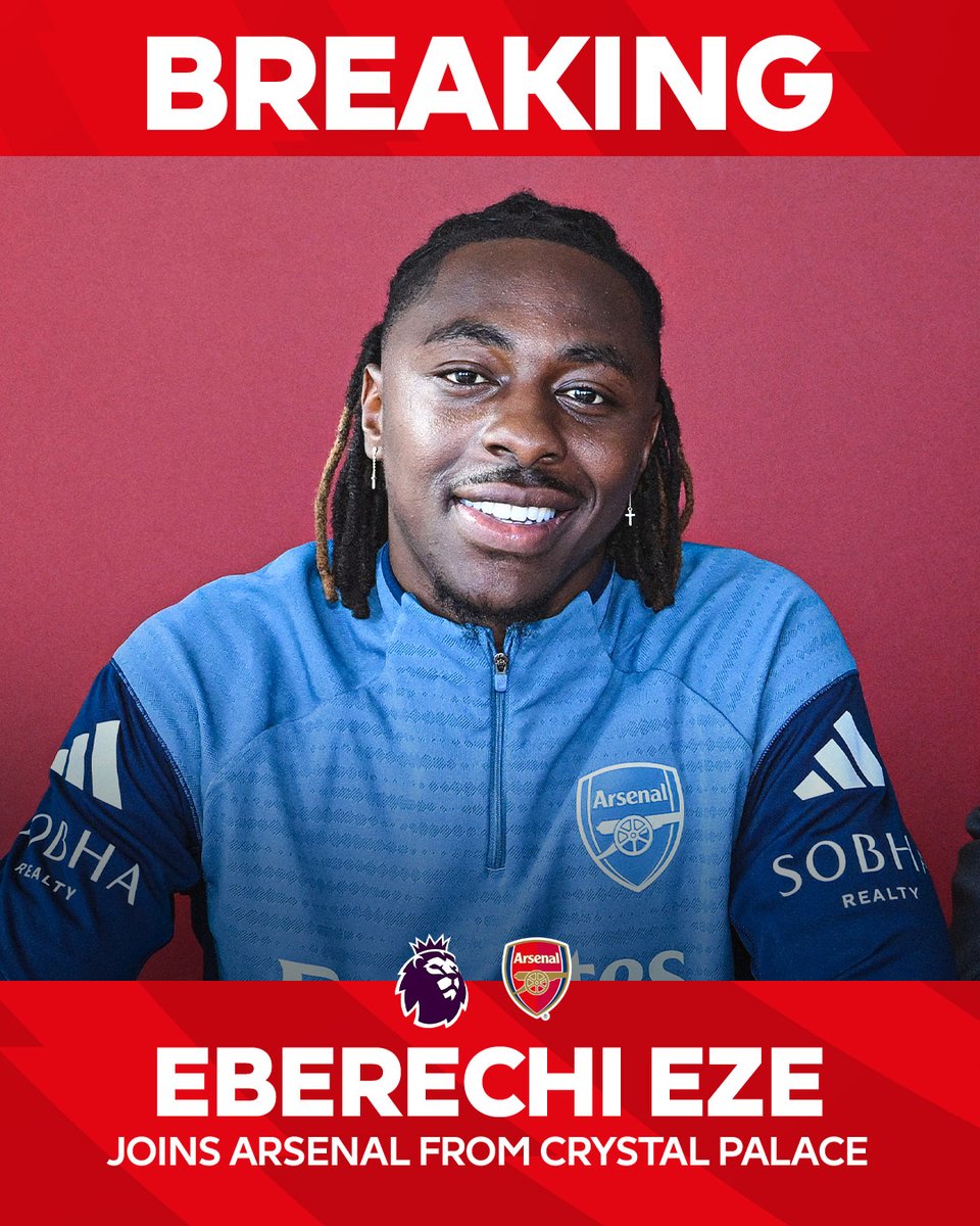 Eberechi Eze is a Gunner 🔴