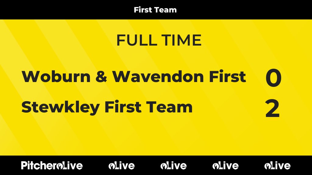 FULL TIME: Woburn &amp; Wavendon First 0 - 2 Stewkley First Team
#WOBSTE #Pitchero
stewkleyfc.co.uk/teams/214402/m…