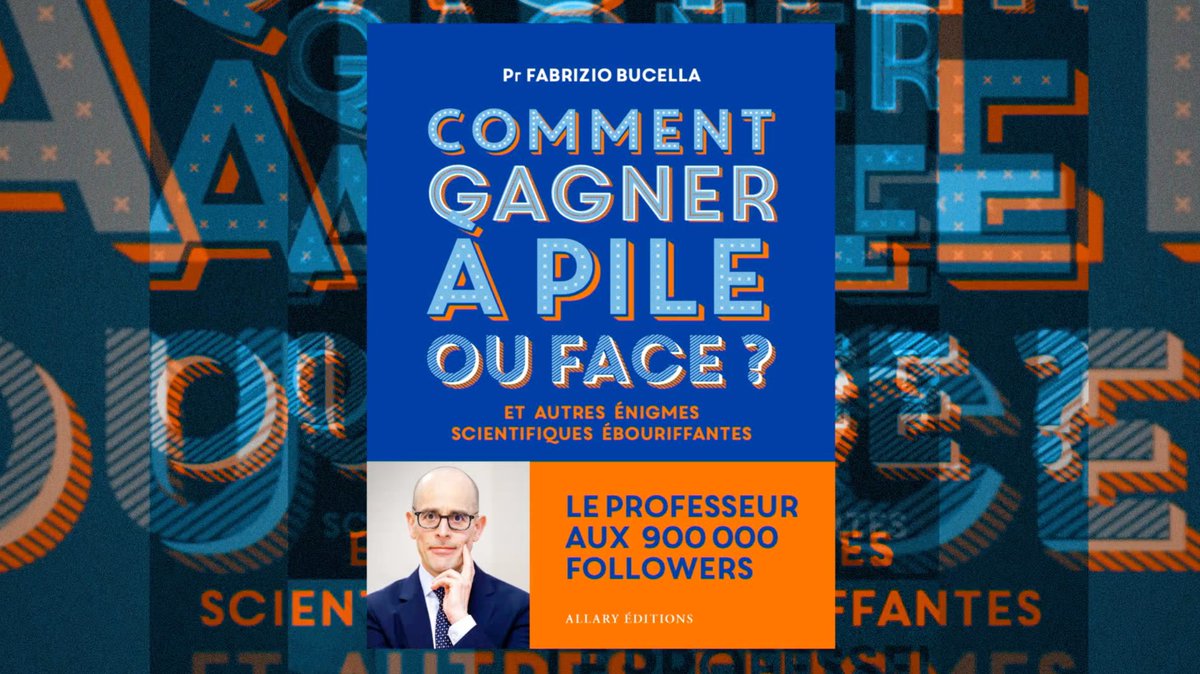 🧮 Nous recevons <a href="/FabrizioBucella/">Prof. Fabrizio Bucella</a>, professeur de physique et de mathématiques à l'Université libre de Bruxelles. Il publie “Comment gagner à pile ou face ?” (<a href="/AllaryEditions/">Allary Editions</a>) qui répond à 46 questions du quotidien, des plus anodines aux plus improbables, avec humour et pédagogie.