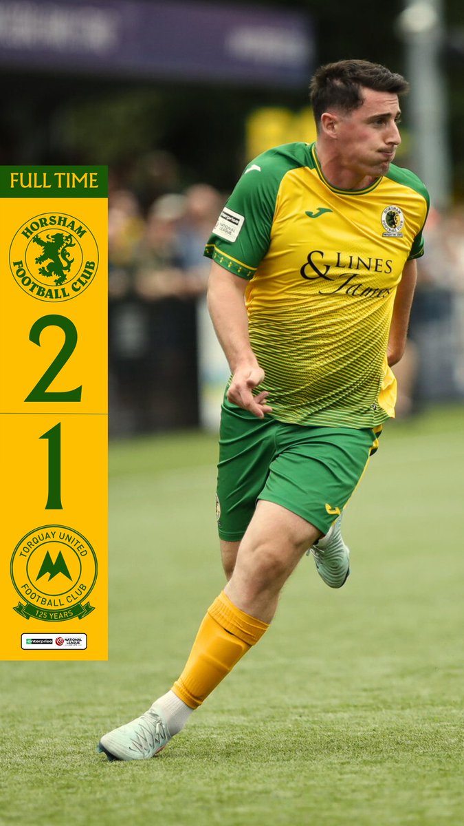HorshamFC's tweet photo. What a moment as we secure our first-ever National League South win thanks to a last-minute goal from Leone Gravata. 

What an incredible moment and a fully deserved victory this afternoon. 

#HorshamFC https://t.co/VBm7o73dDv
