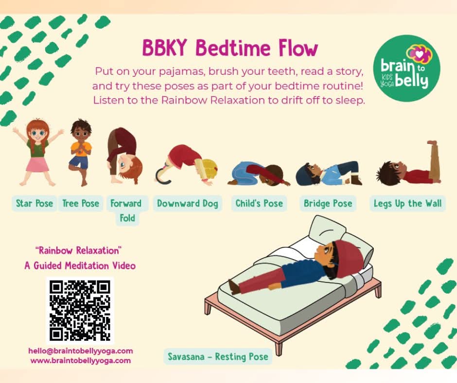 U46EarlyLearner's tweet image. Why not add some yoga to your bedtime routine from Rainbow Relaxation. #routines