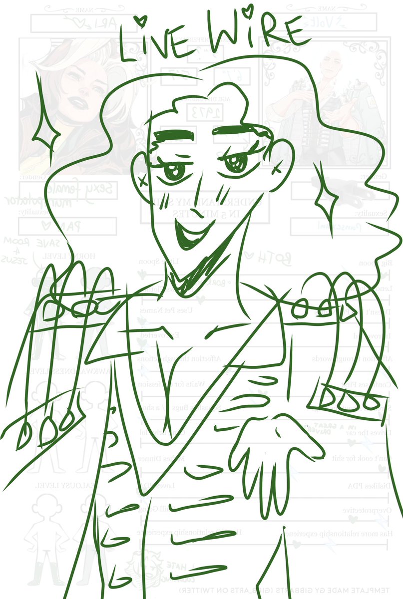 2cyclic's tweet image. drew you on the back because i got bored ♡