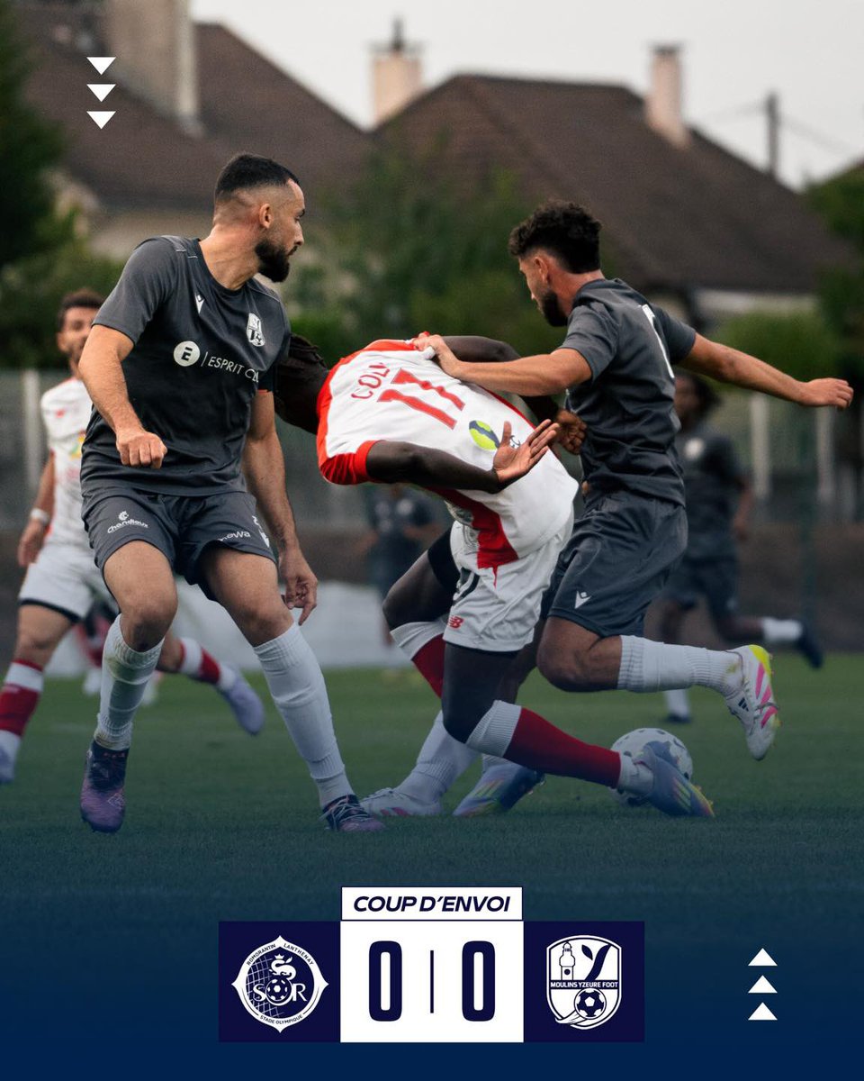 ⌚️ 𝟭’ | 𝗖𝗢𝗨𝗣 𝗗’𝗘𝗡𝗩𝗢𝗜 | 𝟬-𝟬

C’est parti à Romorantin pour cette première journée de N3 ! 

📲 | Live score mi-temps et fin du match 

🟢⚪️ 𝟬-𝟬 🔵🟢