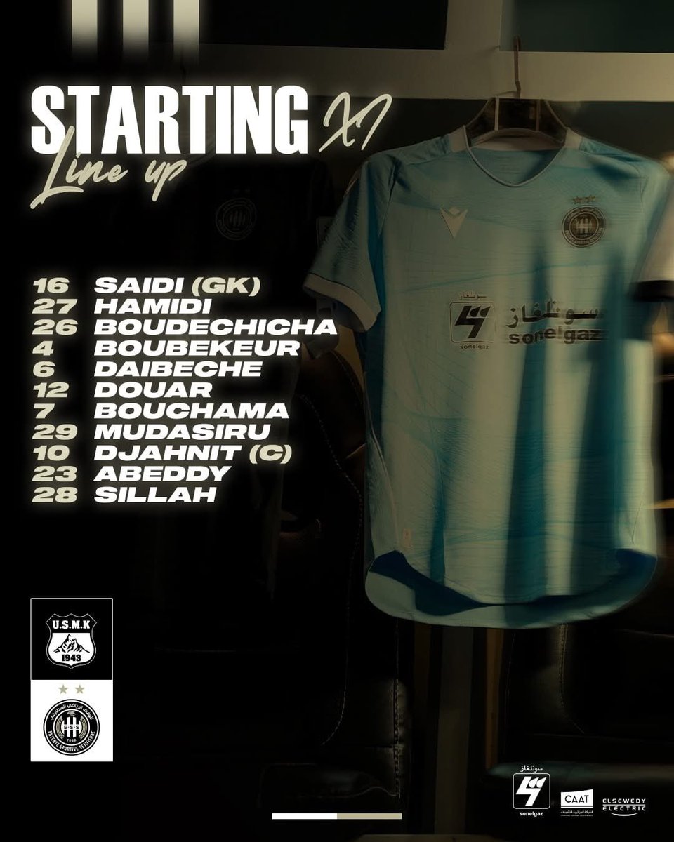 ESSinsider's tweet image. Starting XI | التشكيلة الأساسية

#USMKESS | #WeAreESS 🦅 |
#وفاق_سطيف 🖤🤍