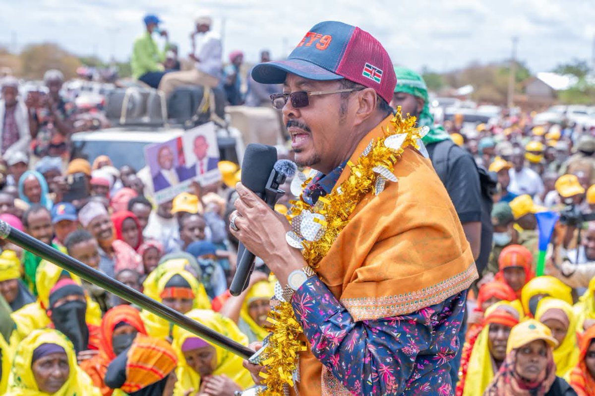HonAdanKeynan's tweet photo. Joined the Deputy President, H.E. Prof. Kithure Kindiki, during his first day of the development tour of the North Eastern region with key engagements with the people in Lafey and Elwak in Mandera County and Wajir County this afternoon. Accompanied by a delegation of national leaders, including the National Assembly Leader of Majority, Hon. Kimani Ichung'wah and his Senate counterpart, Hon. Aaron Cheruiyot, together with regional leaders, the visit in the region underscored the government’s firm resolve to prioritize the advancement of key development pillars while empowering communities through strategic interventions. 

This historic visit marked a renewed commitment to addressing the unique challenges of the region while aligning local aspirations with the broader national agenda.

At the core of the enriching tour was the drive to promote equitable transformation programs designed to uplift marginalized areas and unlock the immense potential of our people.