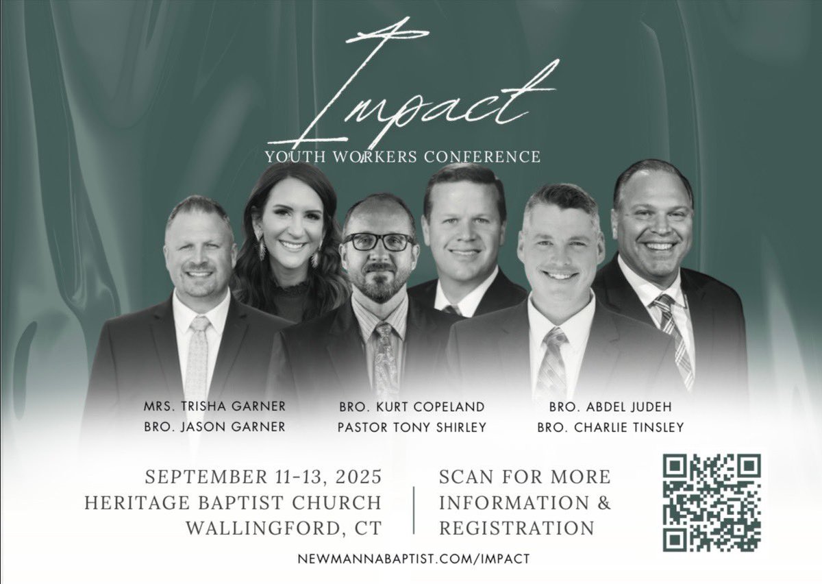 🔥 IMPACT 2025 is almost here! 🔥

Can’t make it to the IMPACT Youth Workers Conference in person?
No worries — IMPACT Virtual has you covered! 🙌

• 📺 Livestream every service &amp; session
• 💯 Absolutely FREE
• 🔗 Sign up today: newmannabaptist.com/impact