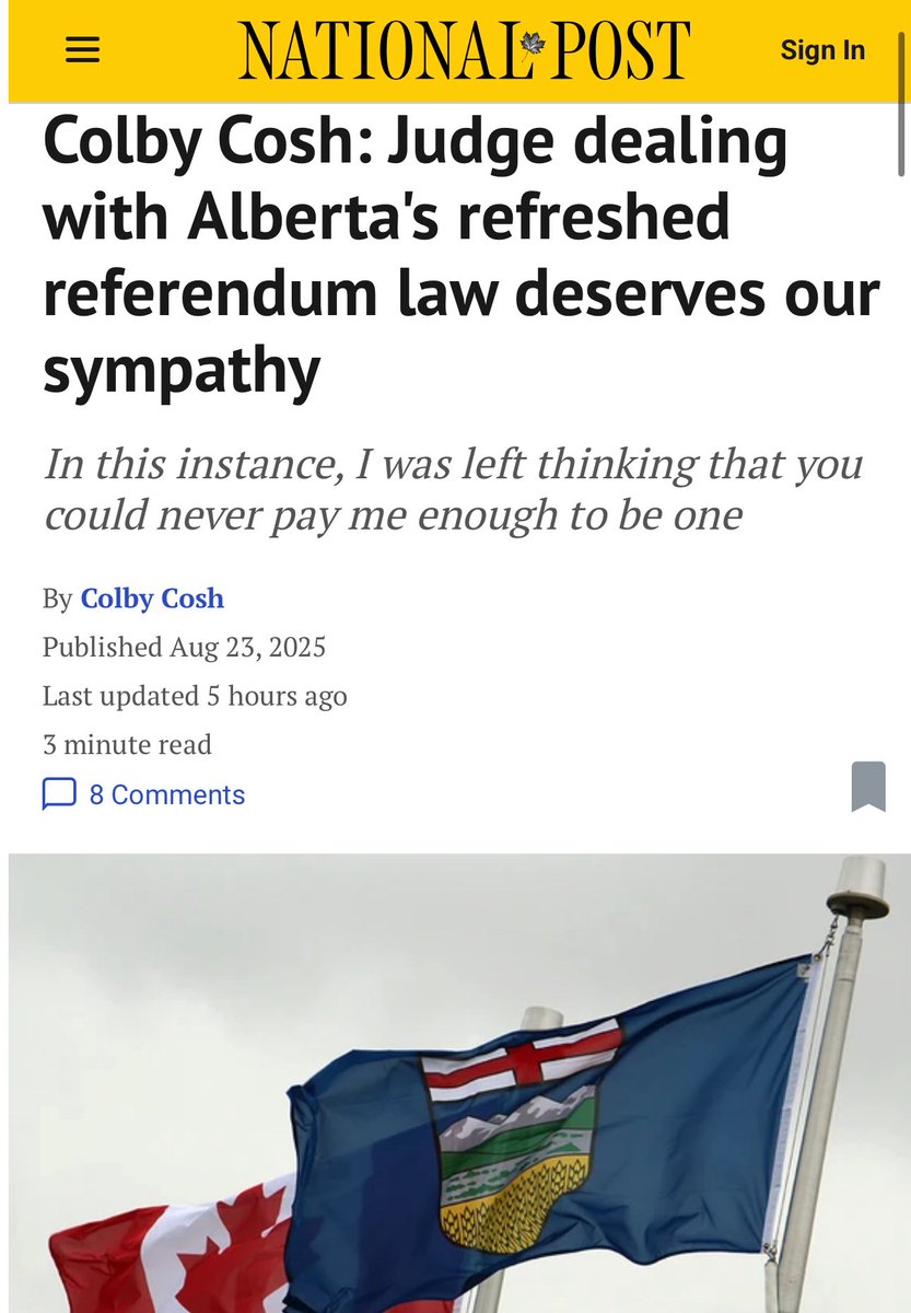 If you are looking for an article on the independent question before Justice Feasby that makes bold accusations without support and ties itself in contradictions along the way, this is it.

It starts on the right foot, stating:

“Feasby’s ruling represents the outcome of the