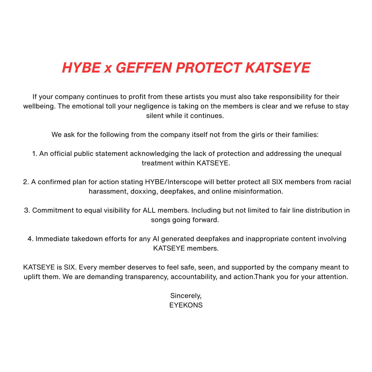 lemmie ⋆ 👾 (@luckylemmie) on Twitter photo HXG PROTECT SOPHIA🚨
EYEKONS take the time to read this notice and send the template in the follow up tweet to:
📧 hbaprivacy@hybecorp.com
Mahal ka namin Sophia! ⚓️
#BestLeaderphia
#PROTECTSOPHIA
#HxGPROTECTYOURARTIST HXG PROTECT SOPHIA🚨
EYEKONS take the time to read this notice and send the template in the follow up tweet to:
📧 hbaprivacy@hybecorp.com
Mahal ka namin Sophia! ⚓️
#BestLeaderphia
#PROTECTSOPHIA
#HxGPROTECTYOURARTIST