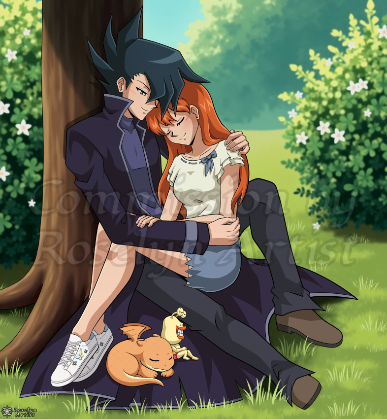 Commission for <a href="/junxnatsuki/">Nikki Princeton 💖✨</a> on Instagram 🤩 OMG! Look at this beautiful lovebirds, Jun and Natsuki 🙊Hope you like it!

#chazzprinceton #junmanjoume #yugioh #yugiohgx #ocxcanon #ocxcanonship #yumeship #selfinsert #selfinsertxcanon #selfinsertoc #yugiohoc #selfshipping