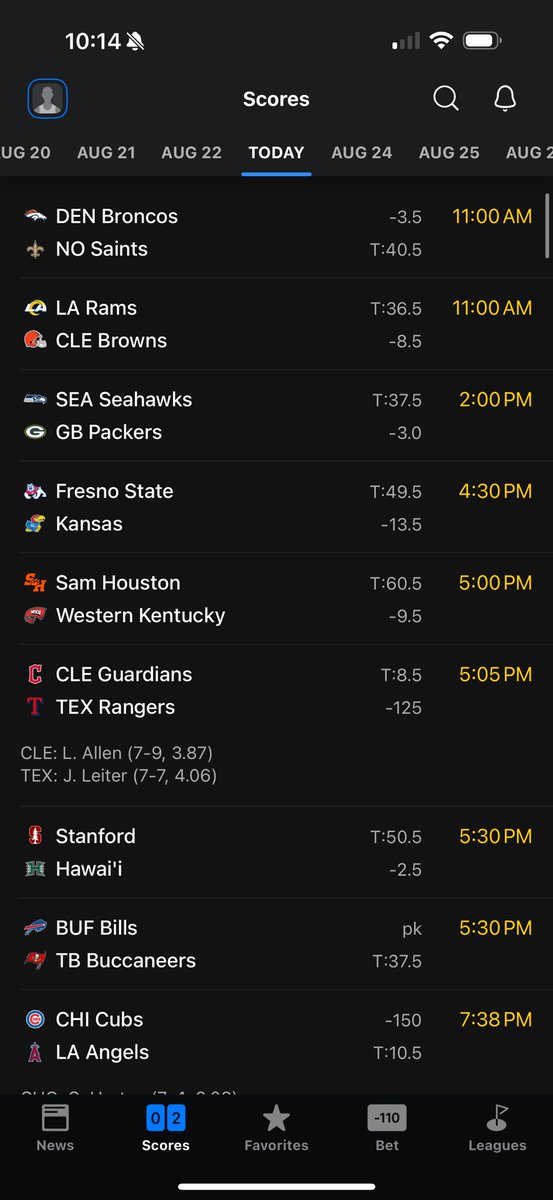 Just posted today’s card! 

Who’s ready for some plays?