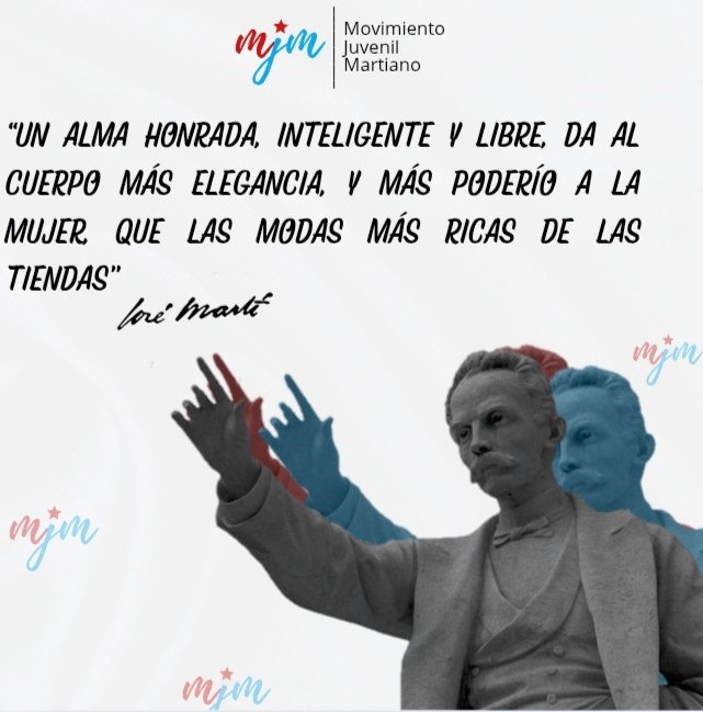 ❤️☀️|| ¡Buenas tardes, martianos! 

•
•
•

📌 Referencia: Carta a María Mantilla, 9 de abril de 1895. 

#EnJulioComoEnEnero #MJMCuba #SiempreJoven