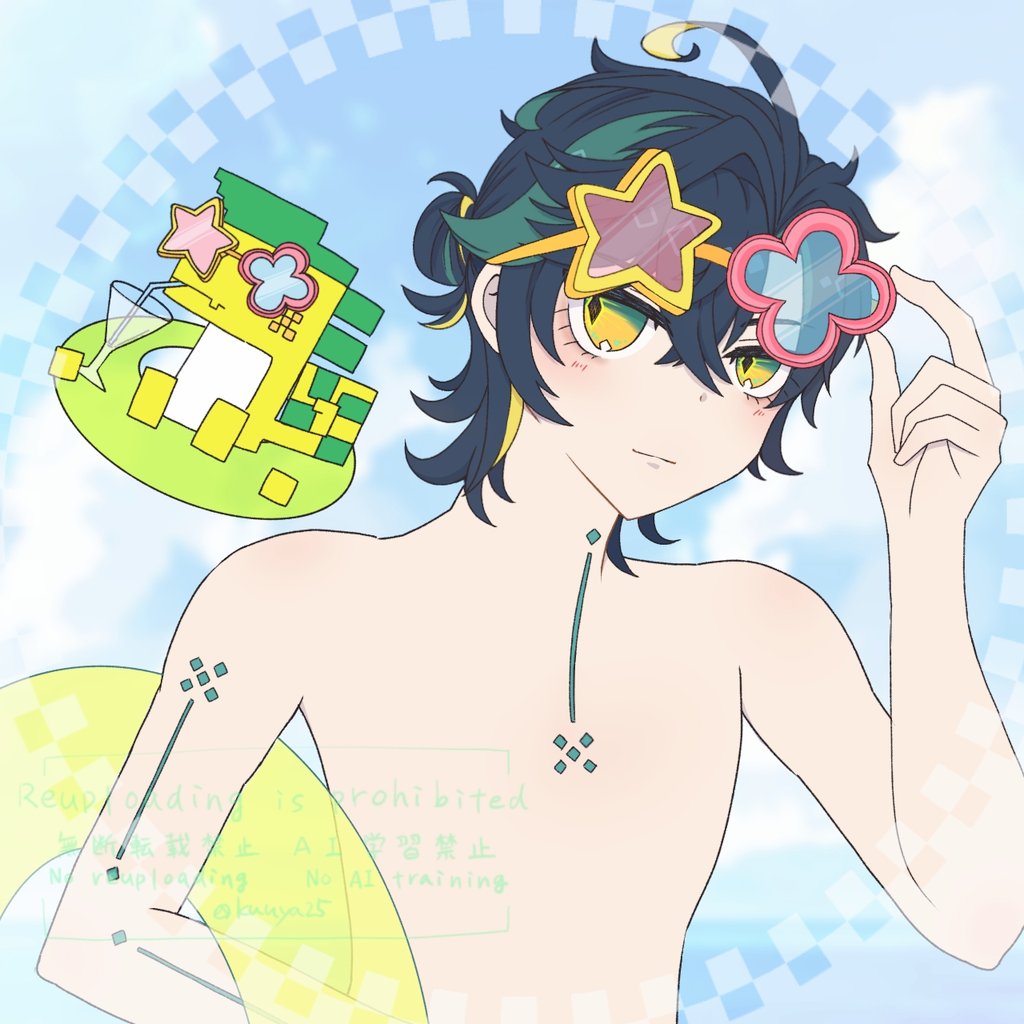 アハキィドロライ第4回『海』お借りしました！
リゾートデート満喫してほしいです💕
 #VVbParty_drwr