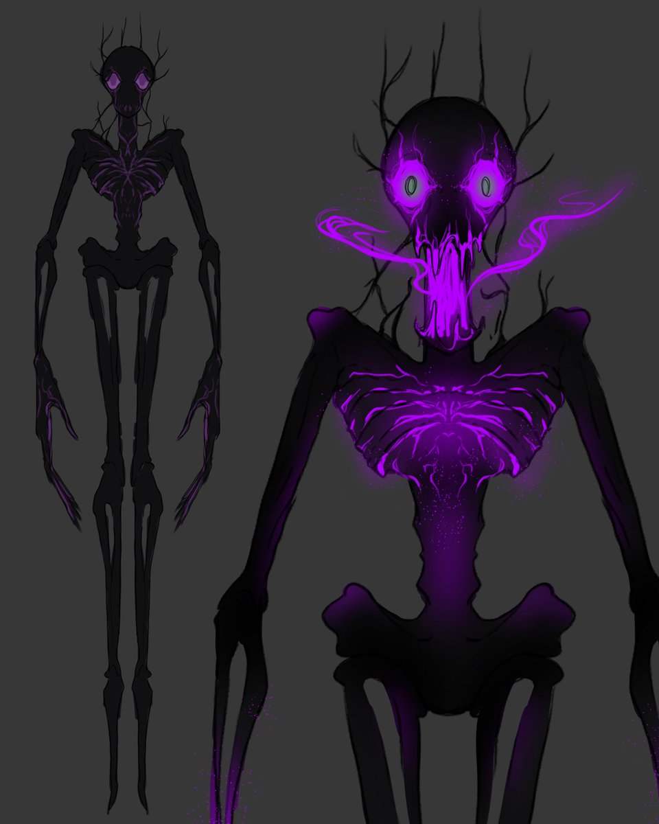 Um sketch de um enderman que eu fiz em 15 min durante uma seção de RPG