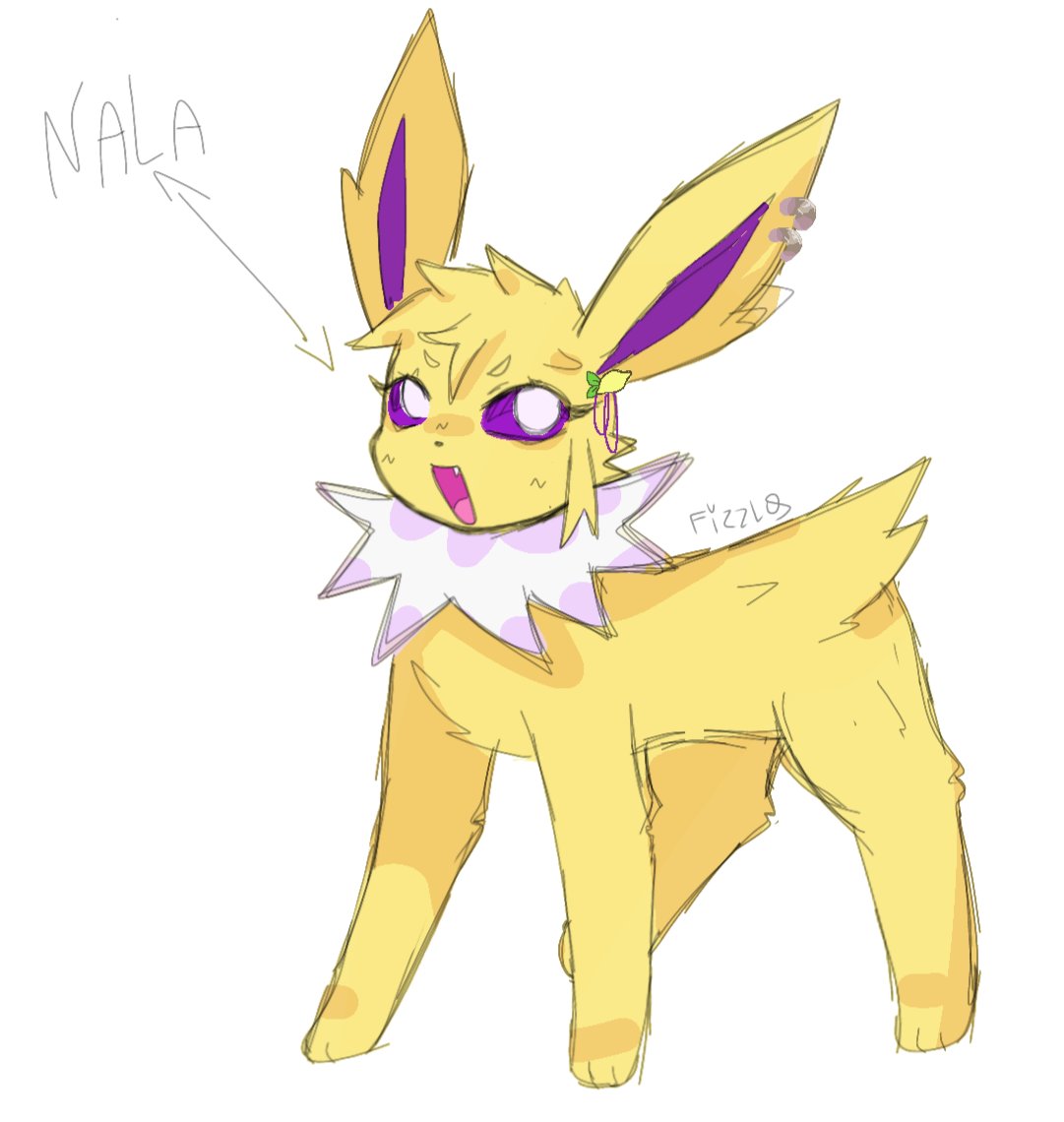 Fizzyibui's tweet image. Nala the jolteon :p
