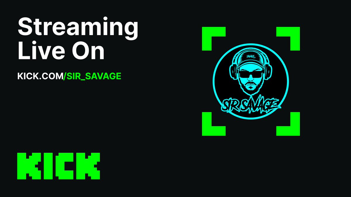 SAVAGE SQUAD!!!! HAPPY FREAKIN SATURDAY!!

Hope everyone is doing fantastic!  I'm excited to tell you about this new idea I have about giving back to my community, so make sure notis on!

But for now let's get started with the Saturday sesh!

🟩➡️Kick.com/SIR_SAVAGE⬅️🟩
