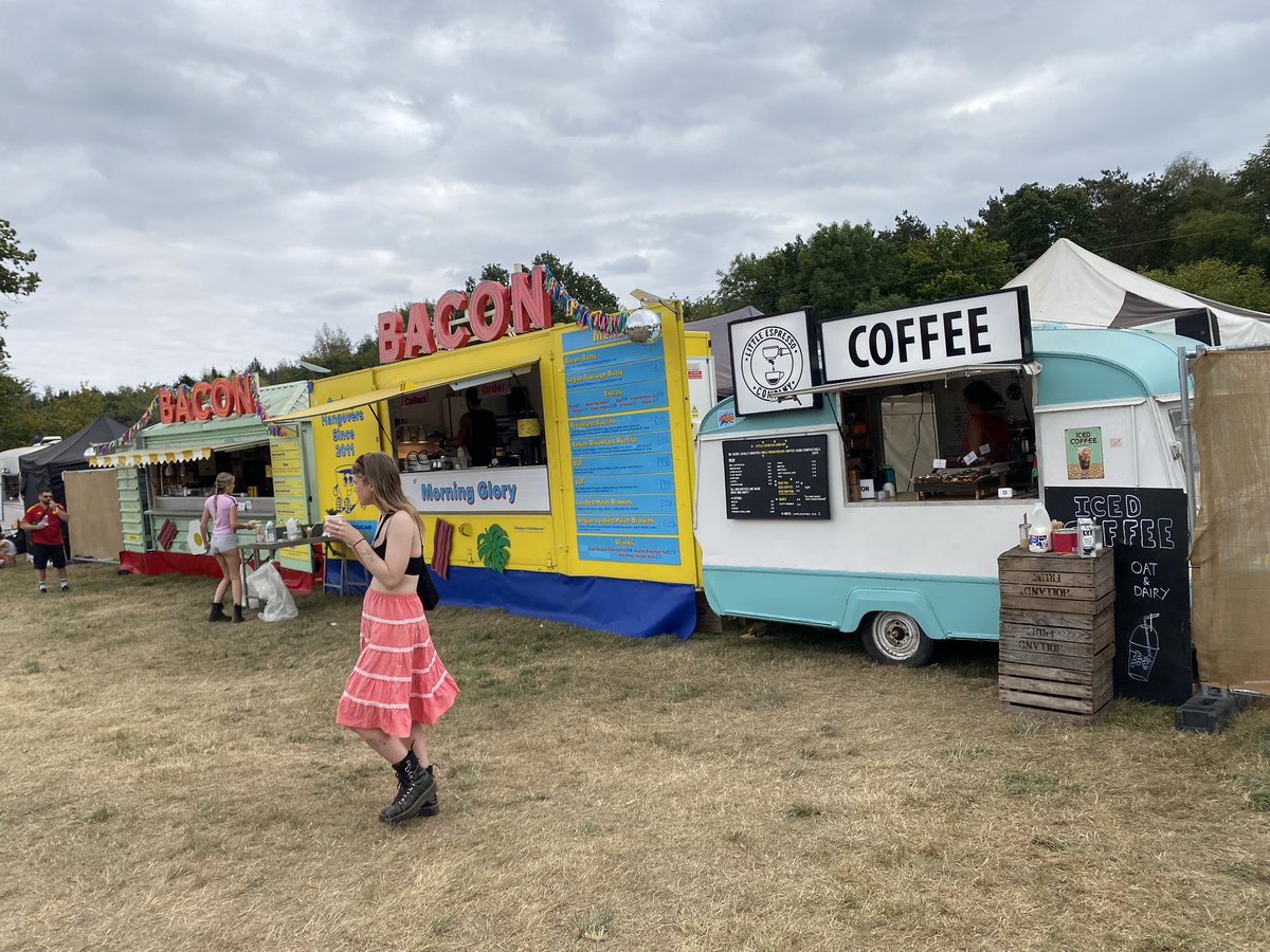 Back in the forest <a href="/lostvillagefest/">Lost Village</a> serving our speciality coffee and cakes..