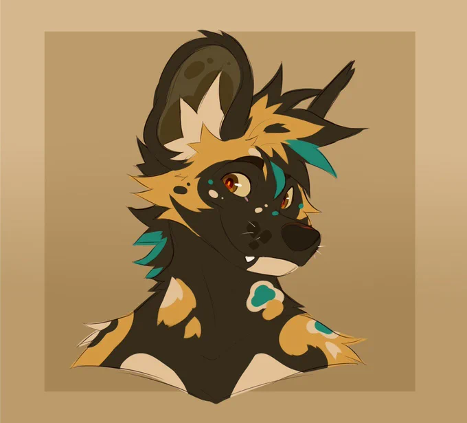 Painted dog!