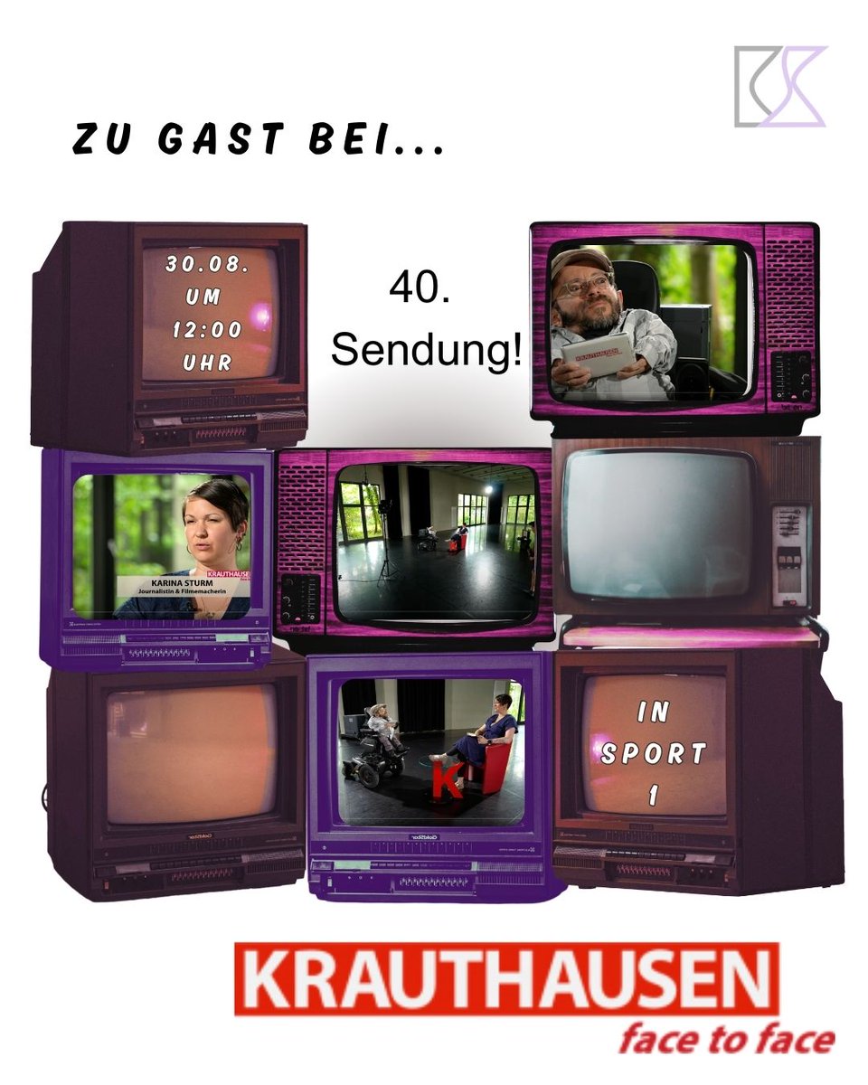 40. Sendung von Krauthausen – face to face!
Am 30.08. um 12:00 Uhr bin ich bei Raúl Krauthausen auf SPORT1 zu Gast.

Wir sprechen über meine Arbeit als Journalistin und Filmemacherin – und natürlich darüber, warum es so wichtig ist, dass behinderte Menschen selbst zu Wort kommen.