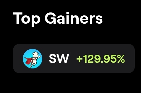 Top gainer and spotlight on <a href="/SuperwontonOrg/">SuperwontonOrg</a> 
$SW 🚀