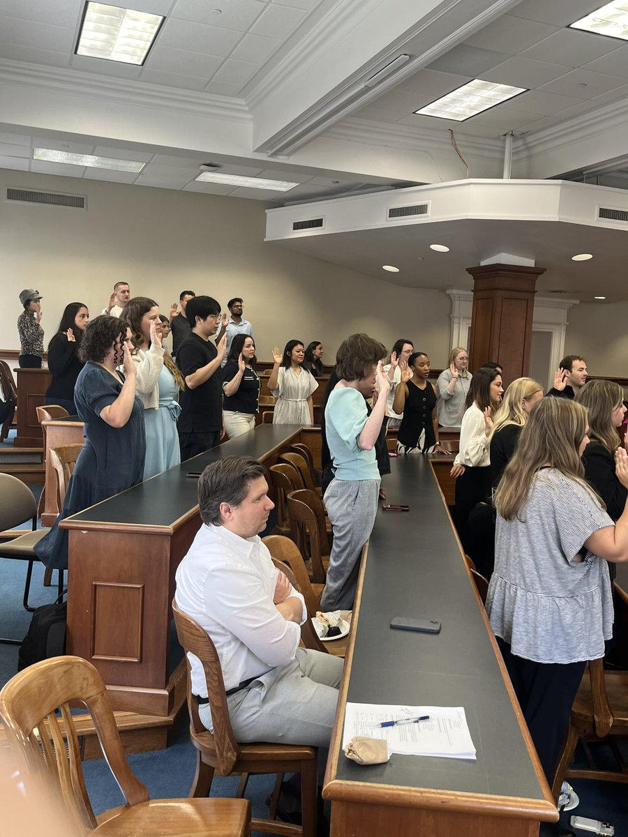 A favorite day of the semester - the swearing-in ceremony of our new Clinic students. Let’s go get ‘em! <a href="/SMULawSchool/">SMU Dedman School of Law</a> <a href="/SMULawClinics/">SMULawClinics</a>