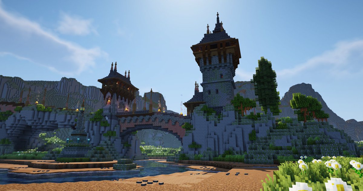 The entrance #Minecraft #minecraftbuilds #minecraft建築コミュ