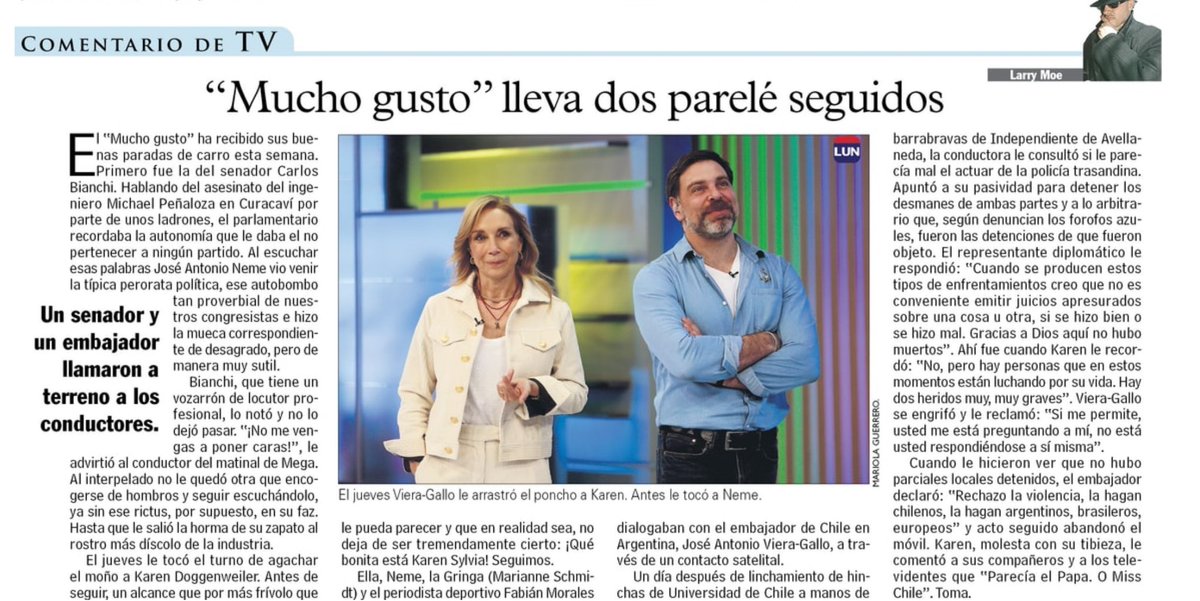 Toda la razón tiene Larry Moe: Karen Silvia está muy bonita… 🤩 
<a href="/KarendTV/">Karen Doggenweiler L</a>