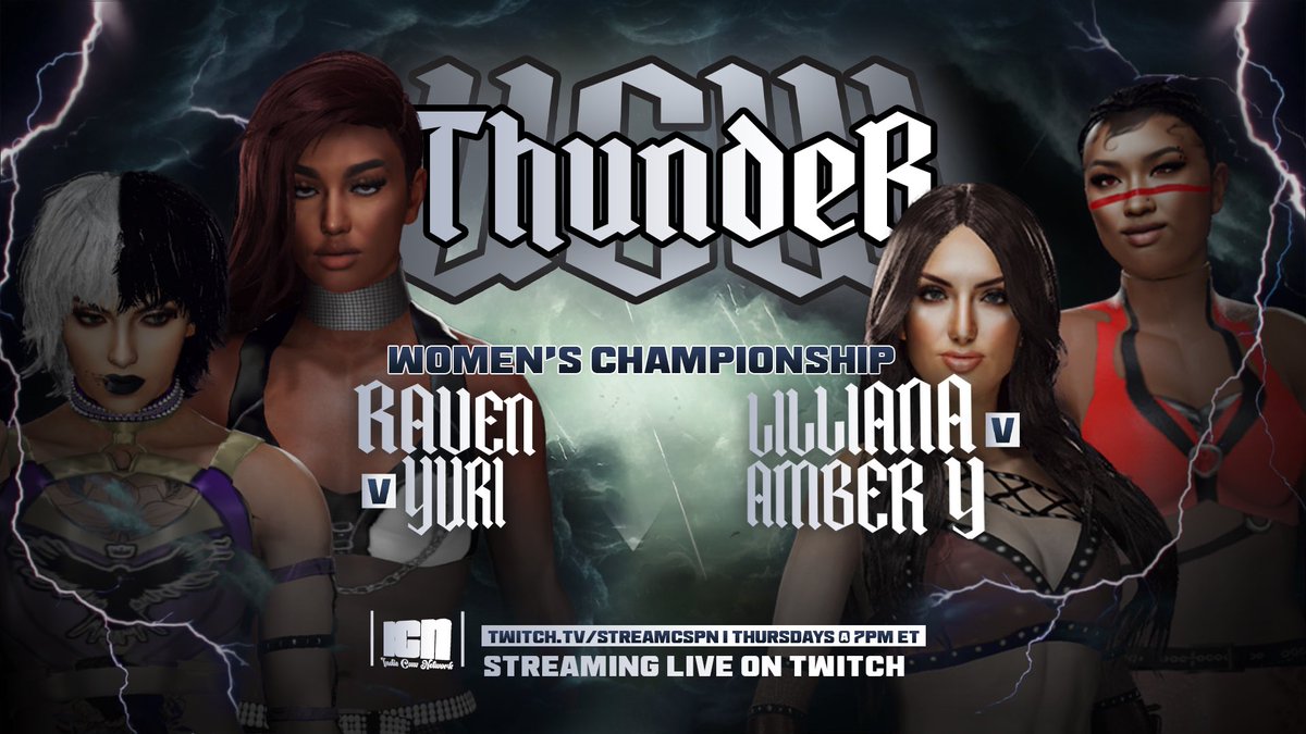🚨MATCH ANNOUNCEMENT🚨

Because our Women’s World Championship is VACANT, there will be a Fatal-4-Way Iron Woman Match to crown the NEW champion!

Who will be the third women’s champ? Find out soon on twitch.tv/streamcspn!