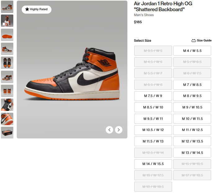 KicksFinder's tweet photo. Air Jordan 1's truly are dead 📉💀🤦‍♂️ https://t.co/0ntOu0qkNy