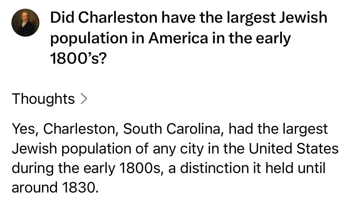 In the early 1800’s Charleston SC was where the jews largely lived in America. (Not NY) This is because they were running the slave trade. This why the slave auctions were closed on Saturday (their sabbath.)