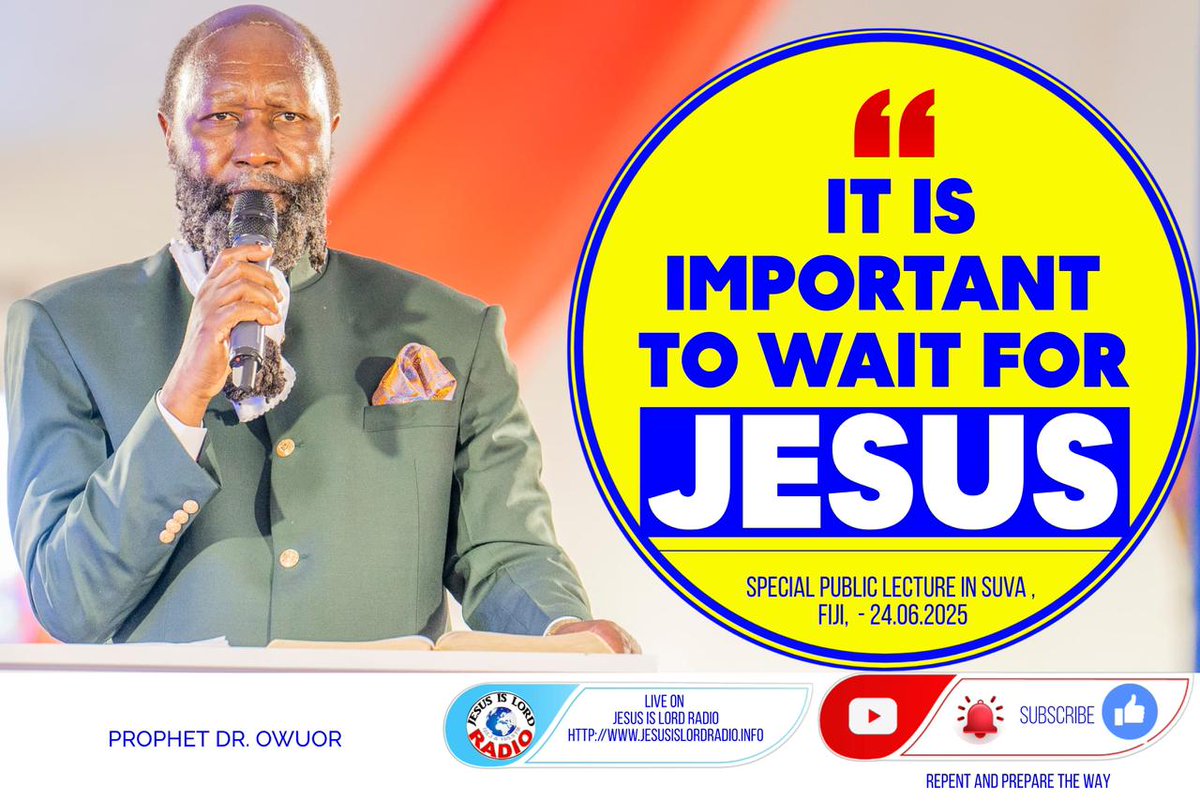 #Haggai2EndRevival, the reason you are born again and on earth is to wait for Jesus Christ return.