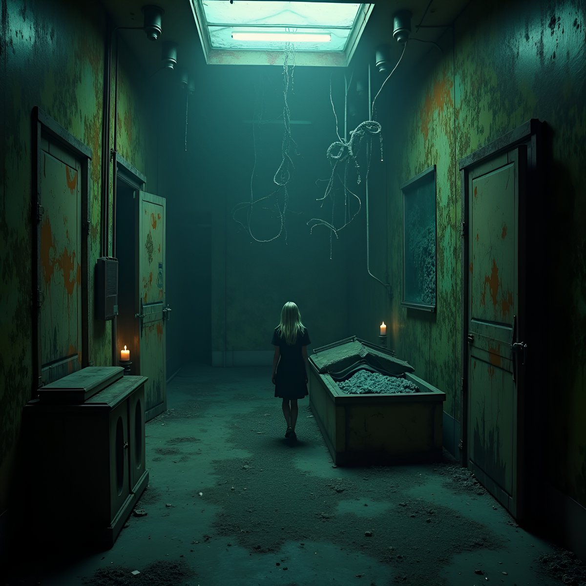 PromptSin's tweet image. When the school trip gets weird... 🎃 Who&apos;s brave enough to explore? #HauntedVibes #SpookySeason 👻