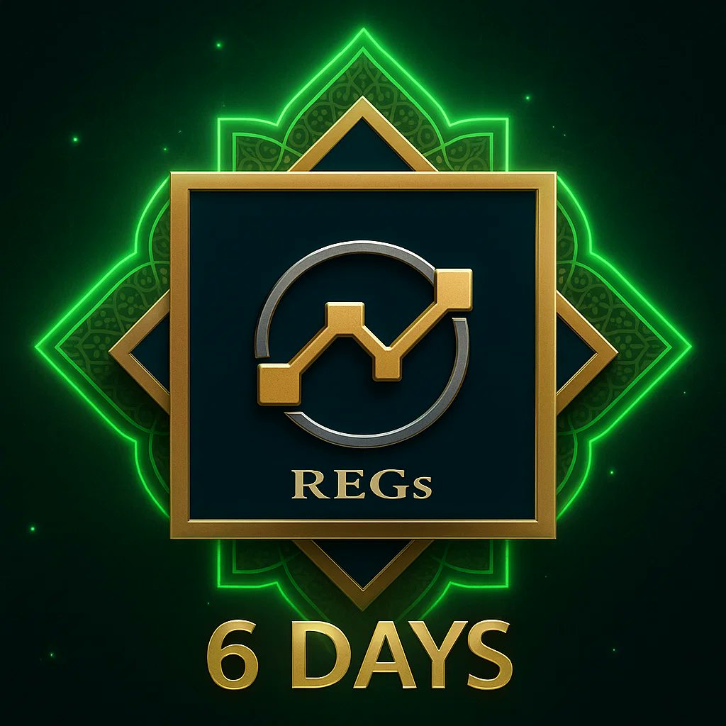 globaldbnetwork's tweet photo. Only 6 days left
Faith. Innovation. Growth.
Only 6 days left until REGs Global opens the future of halal trading.
๐ฎ https://t.co/fbmyBAawQR
#HalalFinance #REGs #SidraChain #REGsGlobal #ShariaCrypto #sidrastart #SidraChain #GLNs https://t.co/PWCmgtmkxX