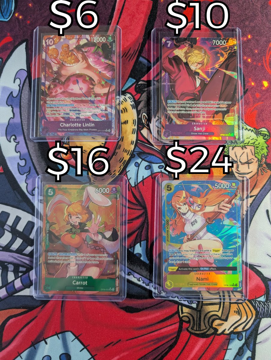 SatanicCan's tweet image. One Piece Hits 

$1 PWE $4 BMWT