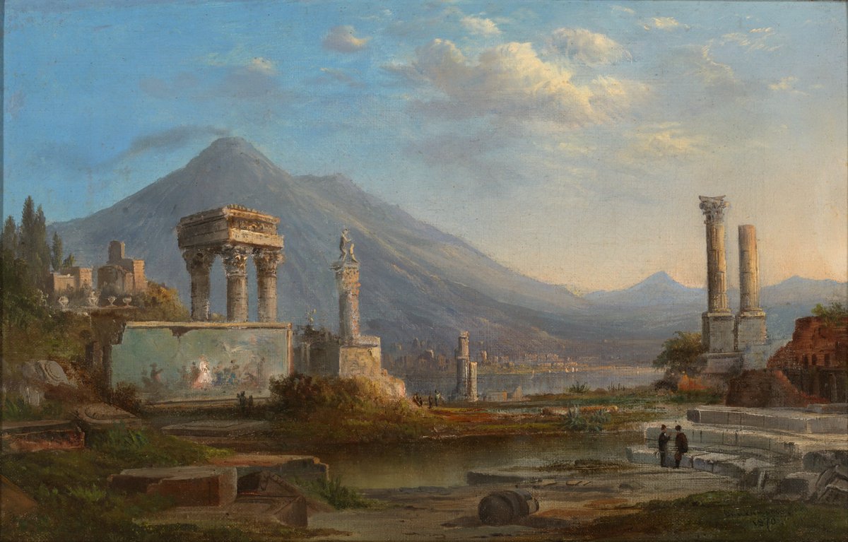 Vesuvius and Pompeii by Robert Seldon Duncanson (1821–1872)