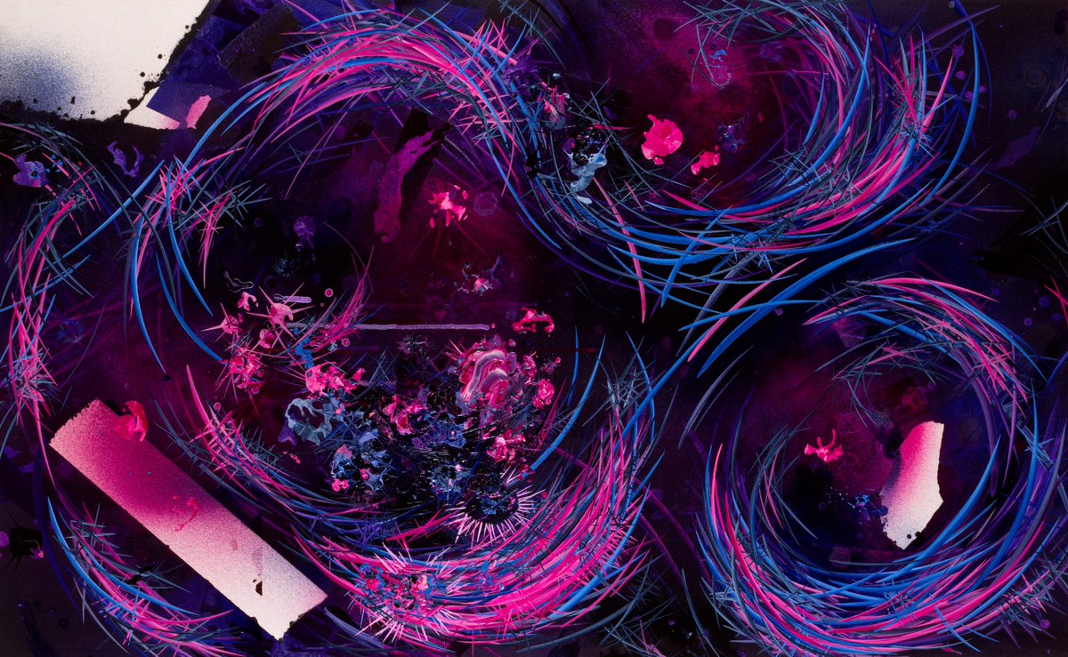 "Mirror rorriM (The Reflection)" is from a series I call "Faces Of The Parabox." Because I visually play with abstract elements, I also like to play with abstract titles and composites ❤️ #art #artist #contemporaryart