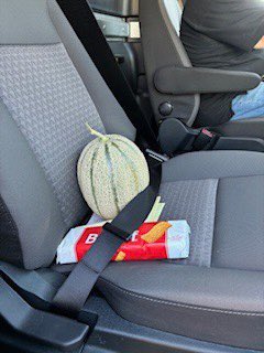 Pat works in SVVSD’s O&amp;M Dept making deliveries. He's lucky we are on his route as he has his own candy jar in the office. Pat turned 65! 🥳 He got the 1st cantaloupe harvested from our garden this season. Pat makes every day brighter! #stvrainstorm #StVrainAdvantage