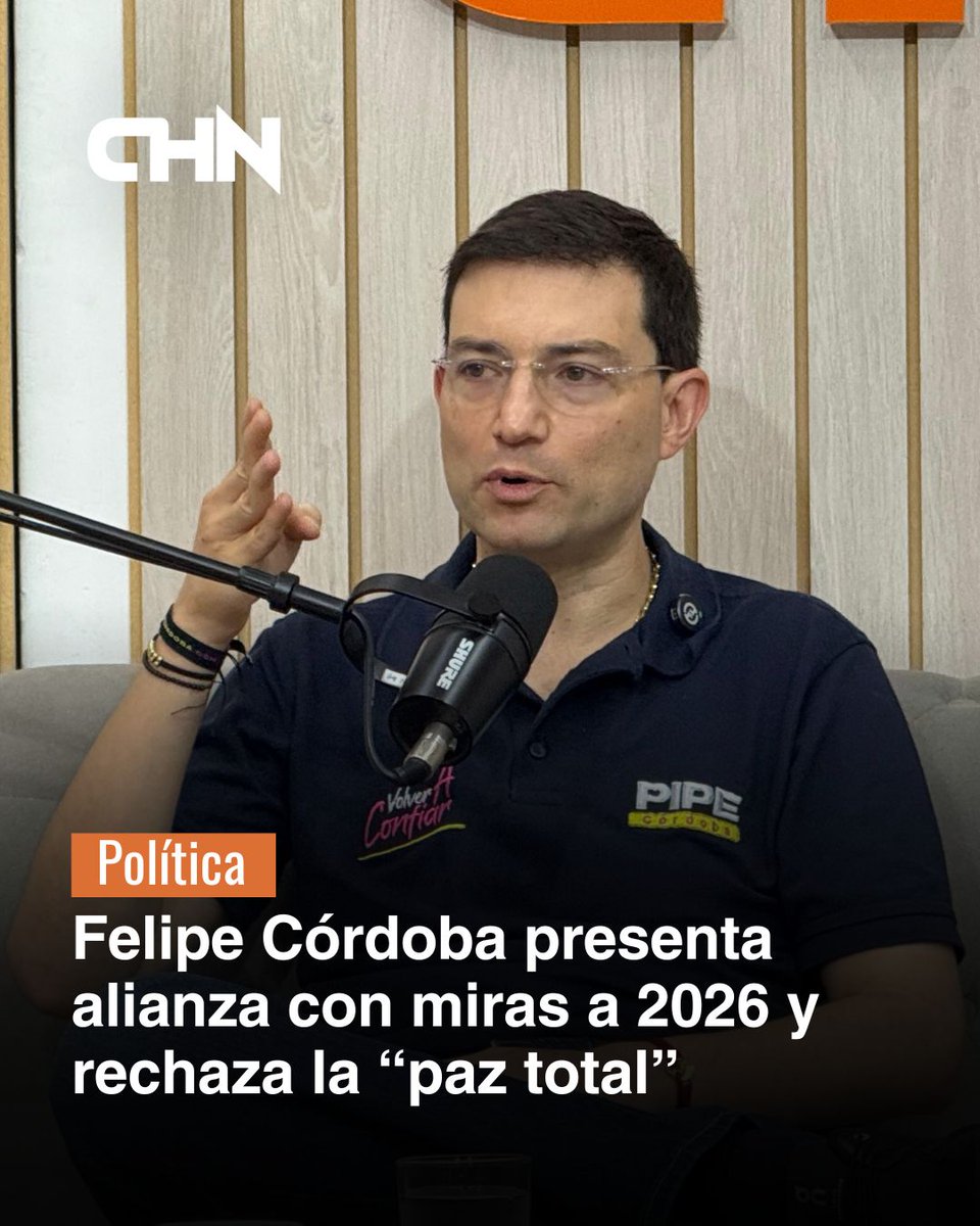 #Política | El excontralor general de la República, Felipe Córdoba, oficializó la creación de una plataforma política interpartidista conformada por exalcaldes, exgobernadores y figuras de distintos partidos, con miras a las elecciones presidenciales de 2026.

Lea más aquí