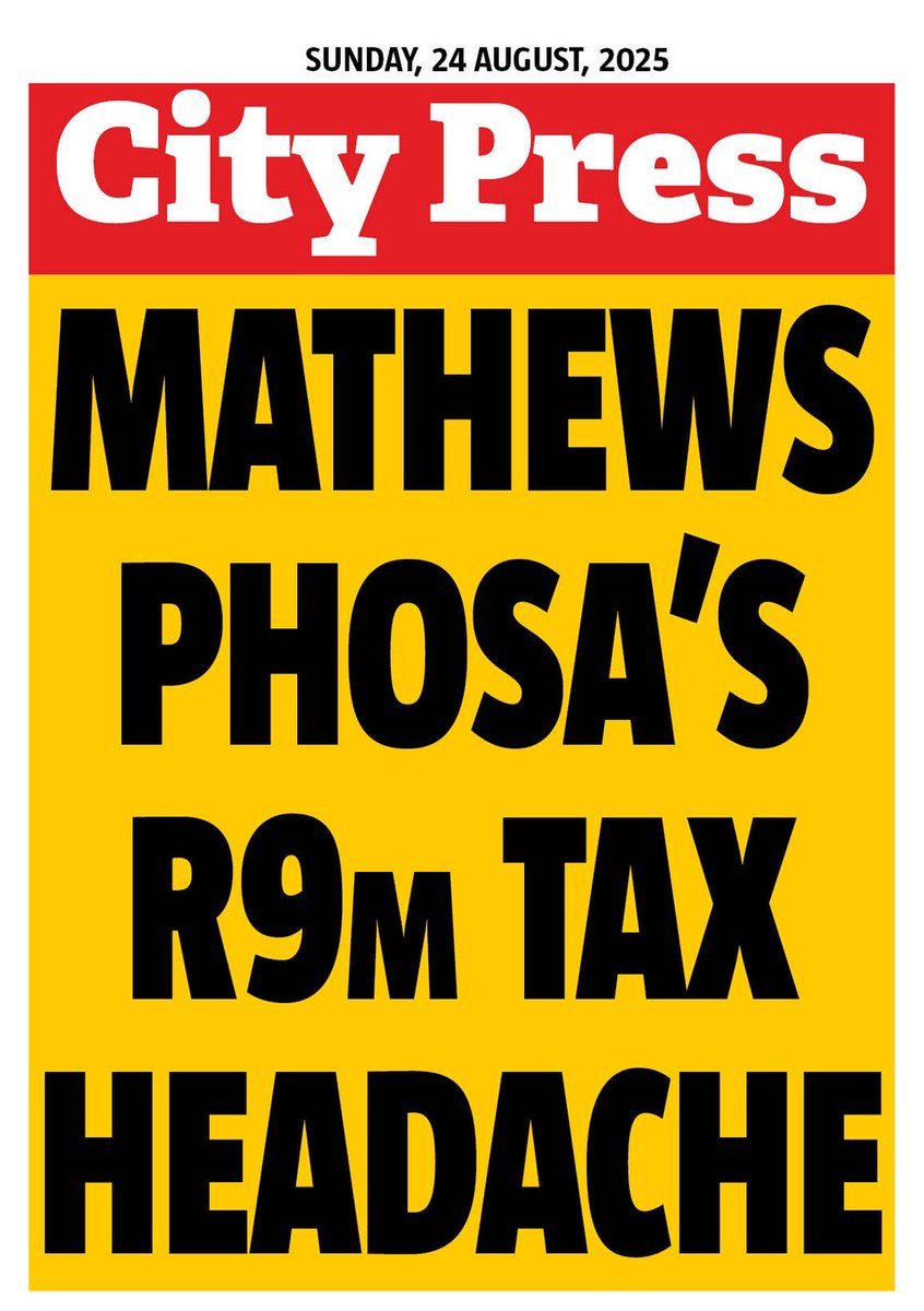 Rapule Tabane (@rapulet) on Twitter photo ANC veteran Mathews Phosa is in trouble with tax authorities after SARS served him with an R9 million demand letter. While he is entering into an arrangement, Phosa is taking the war to SARS for its handling of the issue. Read <a href="/City_Press/">City Press</a> tomorrow ANC veteran Mathews Phosa is in trouble with tax authorities after SARS served him with an R9 million demand letter. While he is entering into an arrangement, Phosa is taking the war to SARS for its handling of the issue. Read <a href="/City_Press/">City Press</a> tomorrow