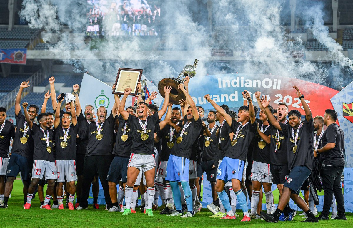 First time was so nice, we had to do it TWICE! 🏆🏆🏅🏅

#StrongerAsOne #8States1United #134thEditionofIndianOilDurandCup