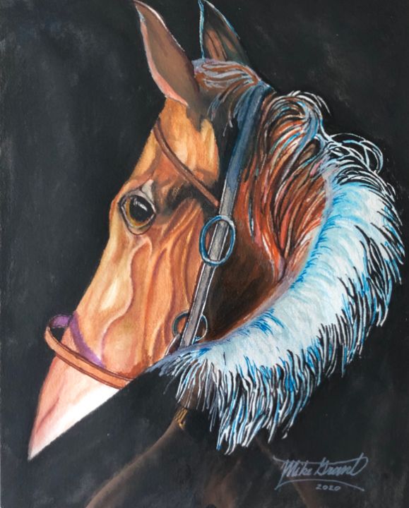 Art of the Day! "For The Love of Horses". Buy at: ArtPal.com/mikegrant1208?…