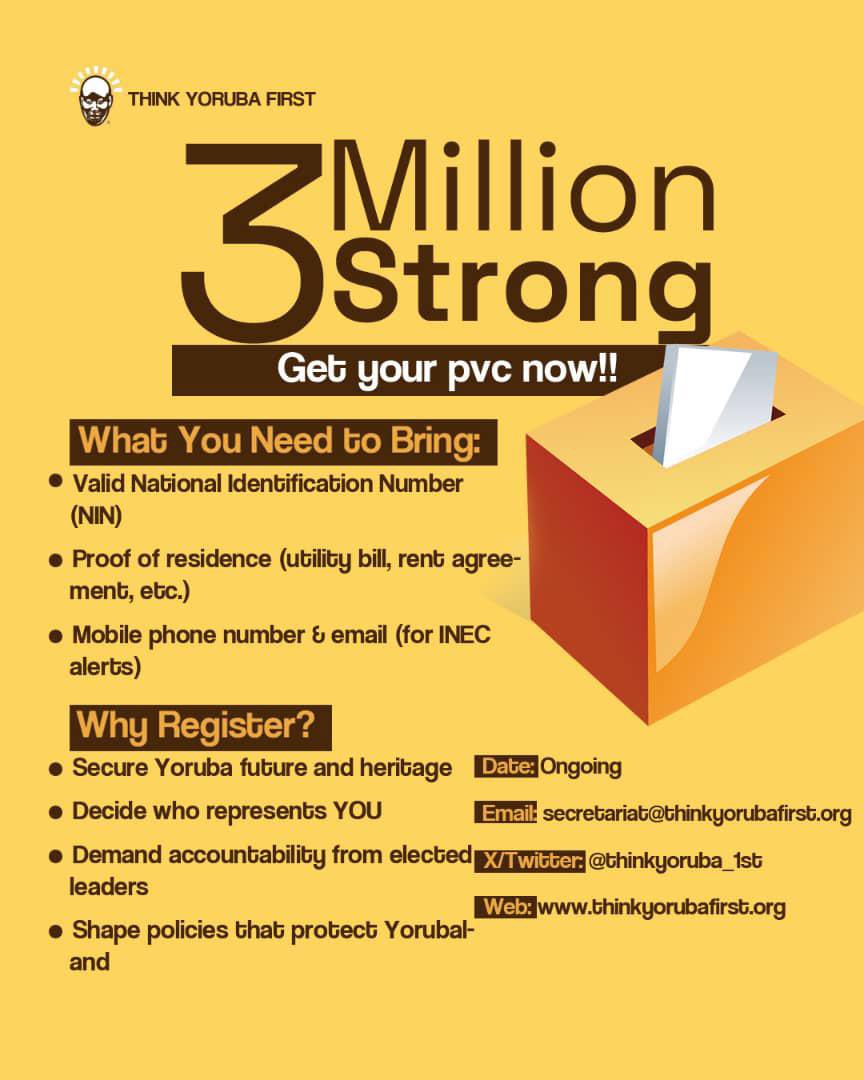 Firstlady_aa's tweet image. Your vote is your power. Register today!