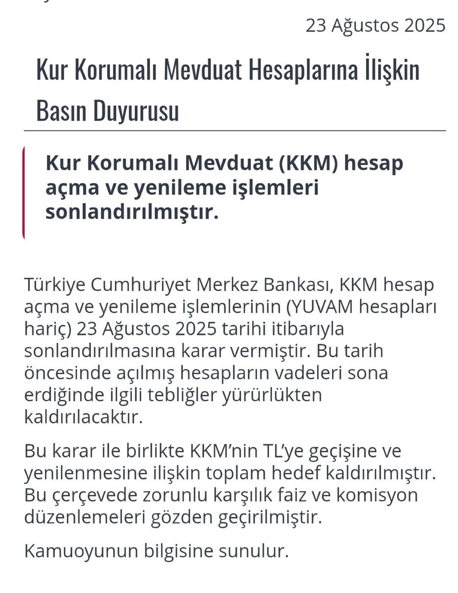 KKM Resmi olarak bitti. Sadece Yuvam devam edecek