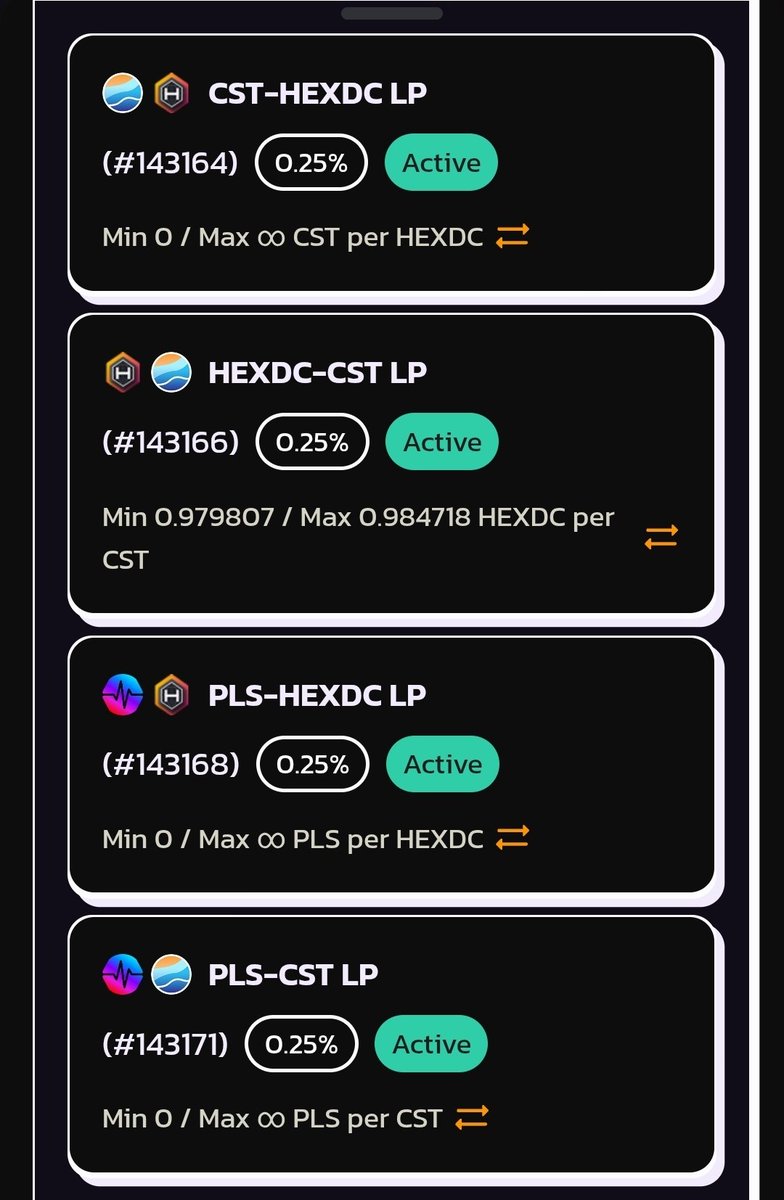 toos_pooky (@toos_pooky) on Twitter photo RebelLions have began supporting two native stablecoins on PulseChain. $CST and $HEXDC from <a href="/0xCoast/">Coast</a> and <a href="/POWERCITYio/">⚡️POWERCITY⚡️</a>. A portion of mint fees and royalties will go into adding to stablecoin liquidity on <a href="/9mm_pro/">9mm Pro | DeFi Suite That Pays</a> V3 with these native stables to bolster the mutually beneficial RebelLions have began supporting two native stablecoins on PulseChain. $CST and $HEXDC from <a href="/0xCoast/">Coast</a> and <a href="/POWERCITYio/">⚡️POWERCITY⚡️</a>. A portion of mint fees and royalties will go into adding to stablecoin liquidity on <a href="/9mm_pro/">9mm Pro | DeFi Suite That Pays</a> V3 with these native stables to bolster the mutually beneficial