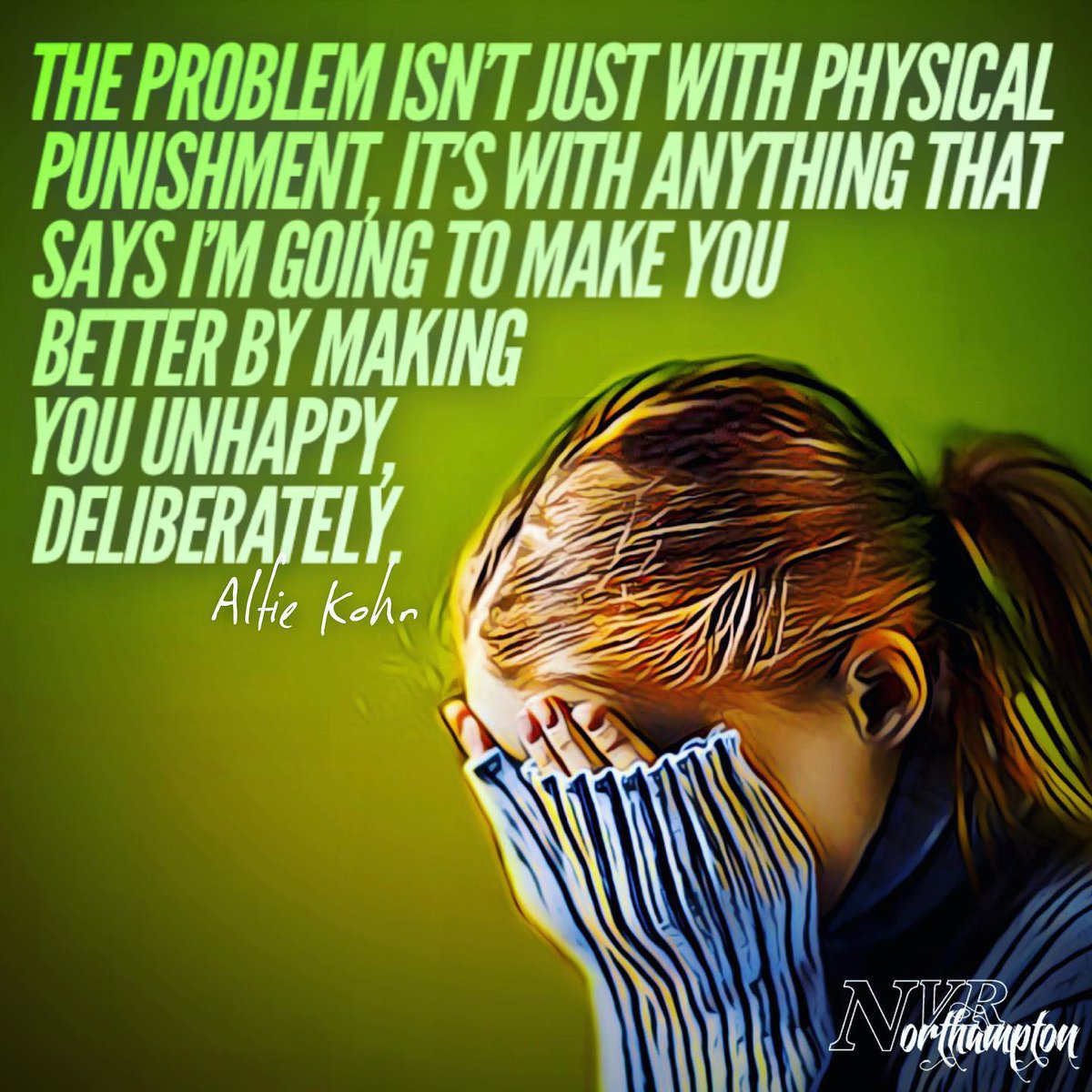 “Traditional methods of managing a child’s behaviour through punishment and reward not only have little effect, but actually make things worse: for both child and parent.” - <a href="/StuartShanker/">Stuart Shanker & Co.</a> 

#NVR can help - bit.ly/NVR_BM

#ParentalSupport #Connection #RelationalRepair