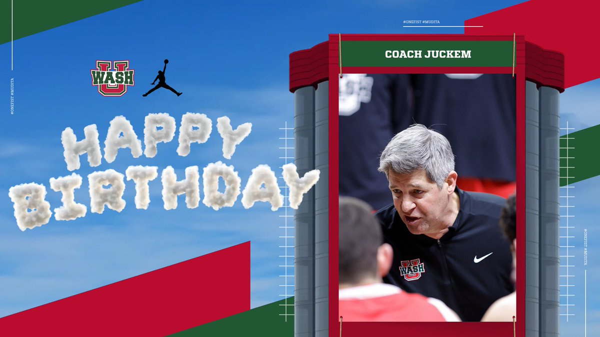 WashU Basketball (@washubasketball) on Twitter photo Happy Birthday to Coach Juckem! 🎂 Leading our Bears with wisdom and passion! #ONEFIST #MUDITA Happy Birthday to Coach Juckem! 🎂 Leading our Bears with wisdom and passion! #ONEFIST #MUDITA