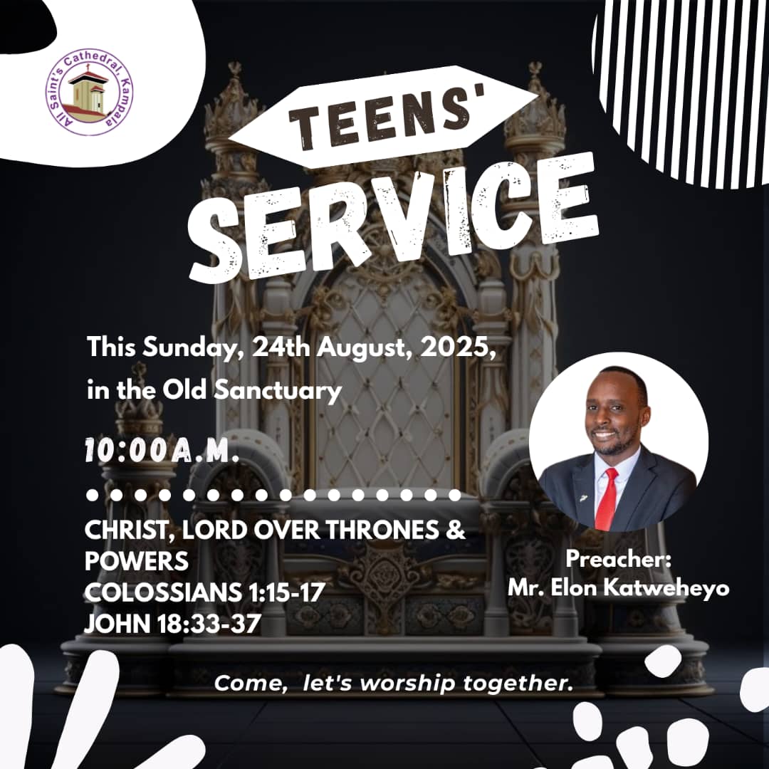 Join us for Teens Service physically at the cathedral on Sunday, 24th August 2025 at 10am &amp; 12pm. Come with a friend !!

#ASCKTeensService #ASCKYouth